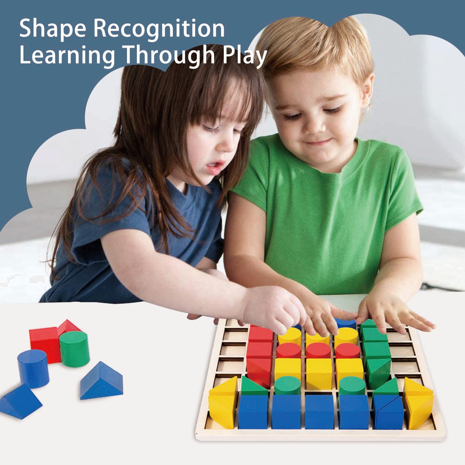 KUKUTrue® Montessori Toy for 3 4 5 Years, Puzzles for 3 Year Olds, Wooden, Educational Toys for 3 Year Olds - Image 4