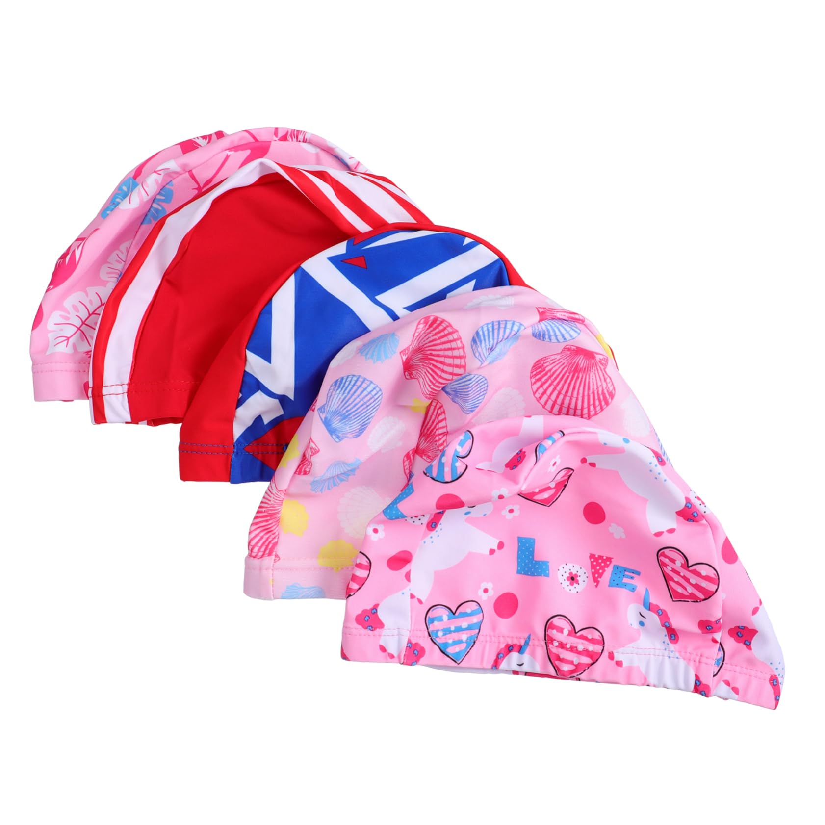 VANZACK Gorro De Baño para Niños Gorros De Natacion Impermeables Accesorios De Natacion Cubierta De Natación Sombreros para Niños Gorra De Baño De Buceo Poliéster