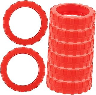 8 Piezas Fundas Protectoras para Ruedas de Maleta Cubiertas Antidesgaste y Antirruido para Equipaje Silicona Flexible Roja Compatibles con Maletas de Viaje