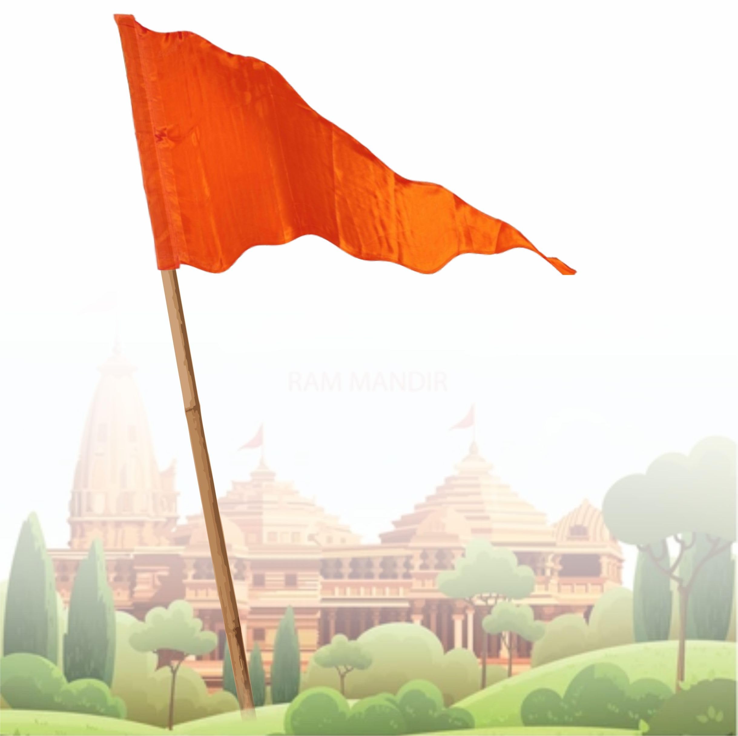 La Jarden Non Printed Blank Silky Satin Fabric Flag for Yoga, Meditation, bhagwa, flag, Om Shanti Bhawan, Bhagwa Dhwaj for Temple, Hindu flag, House & Religious Purpose (Small, Orange 26x40 inches) (B0CZJ3W8K7) Amazon Price History, Amazon Price Tracker