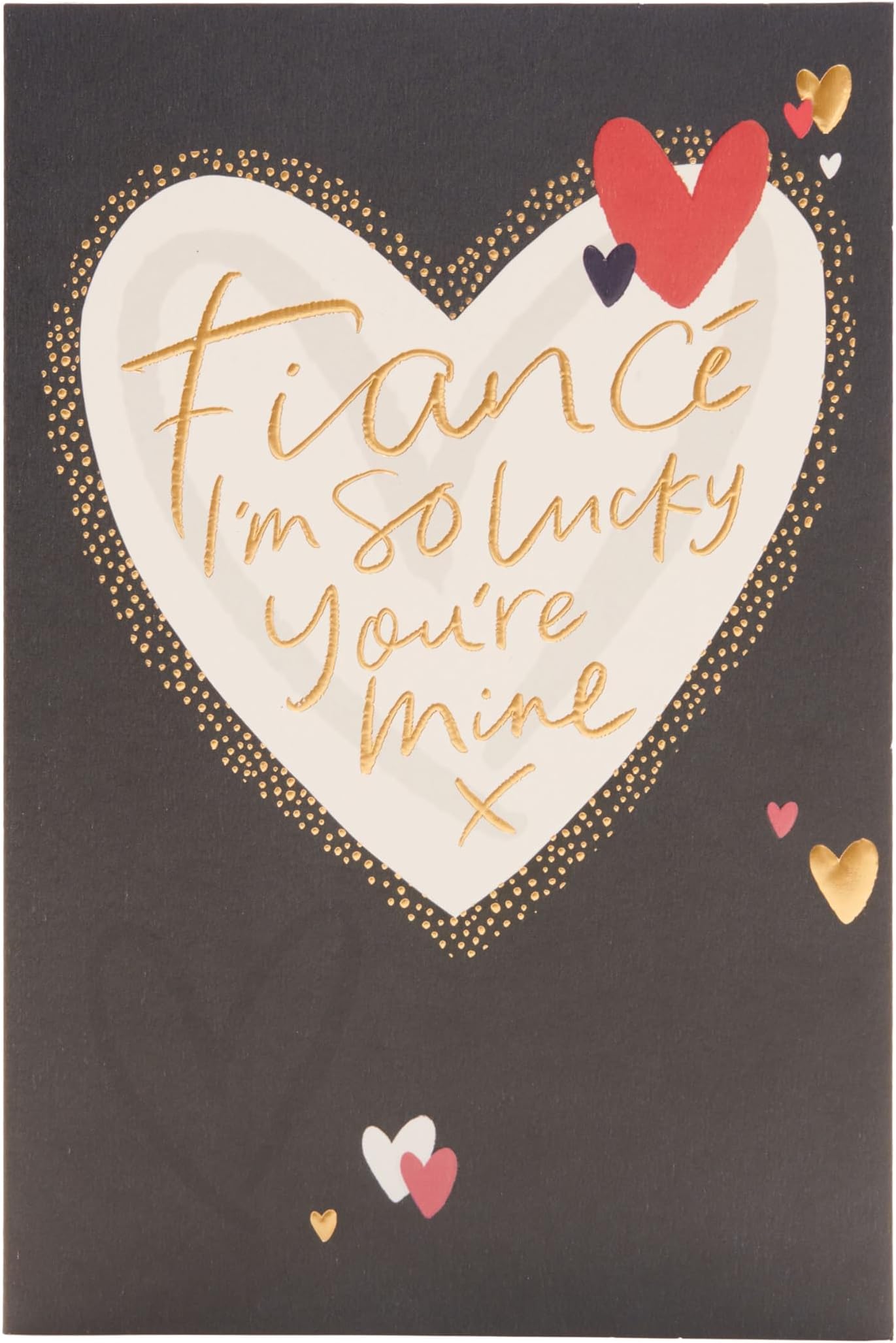 UK Greetings Valentine's Day Card For Fiancé - Large Heart Design ...