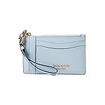 Kate Spade New York Morgan Saffiano womens Leather Coin Card Case Wristlet Harmony Blue One Size