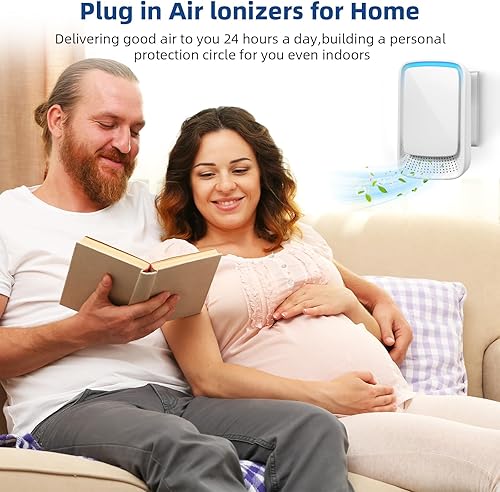 Miniatura 4 de Paquete de 8 purificadores de aire enchufables, ionizador de aire móvil sin filtro, ambientador de aire silencioso para el hogar, oficina, cocina,