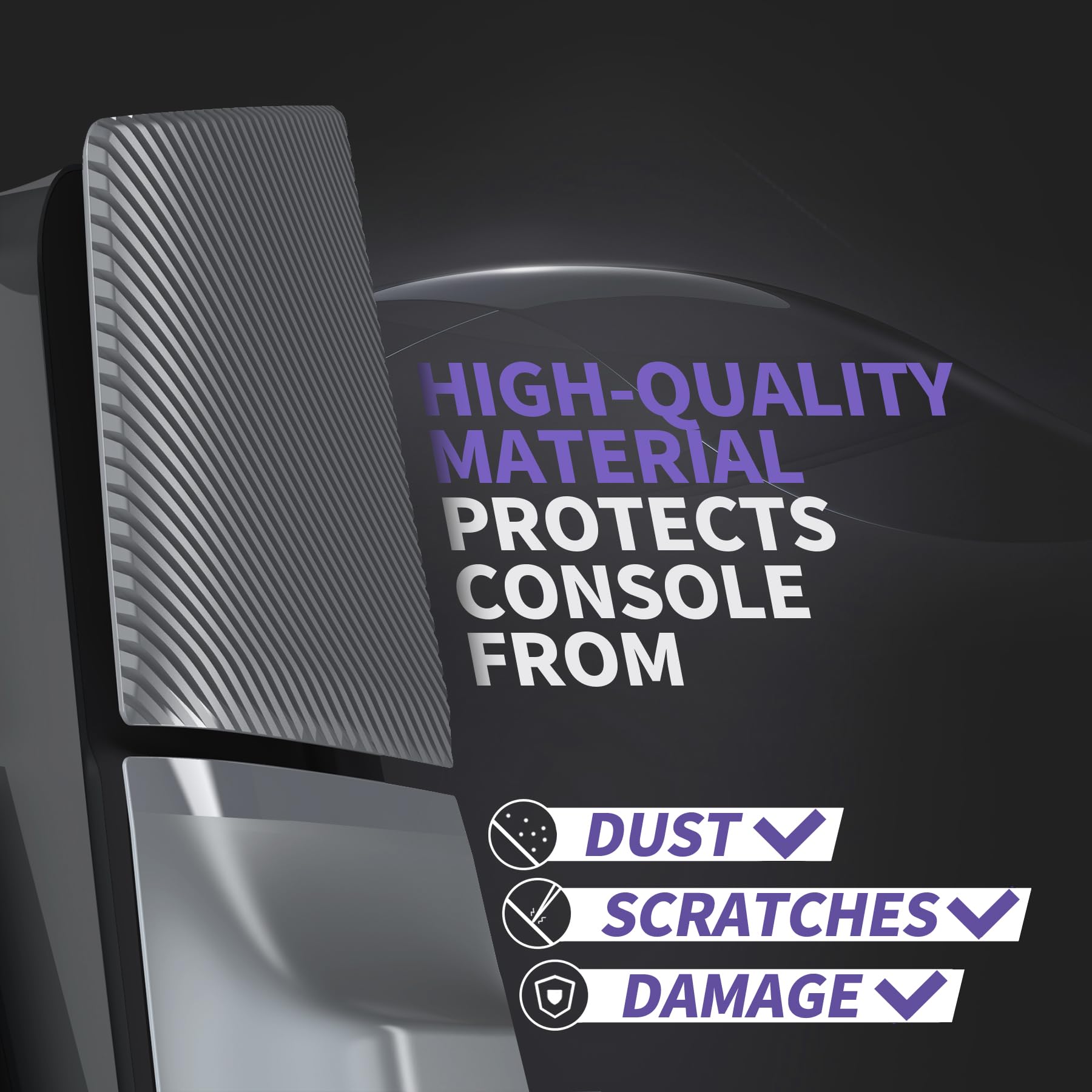 eXtremeRate eXcover Wymienny Górny Dolny Panel Konsoli Kompatybilny z ps5 Slim Disc Edition, Boczne Panele Obudowy Tylna Pokrywa z Otworem Wentylacyjnym Kompatybilna z ps5 Slim Disc Konsolą–Szary