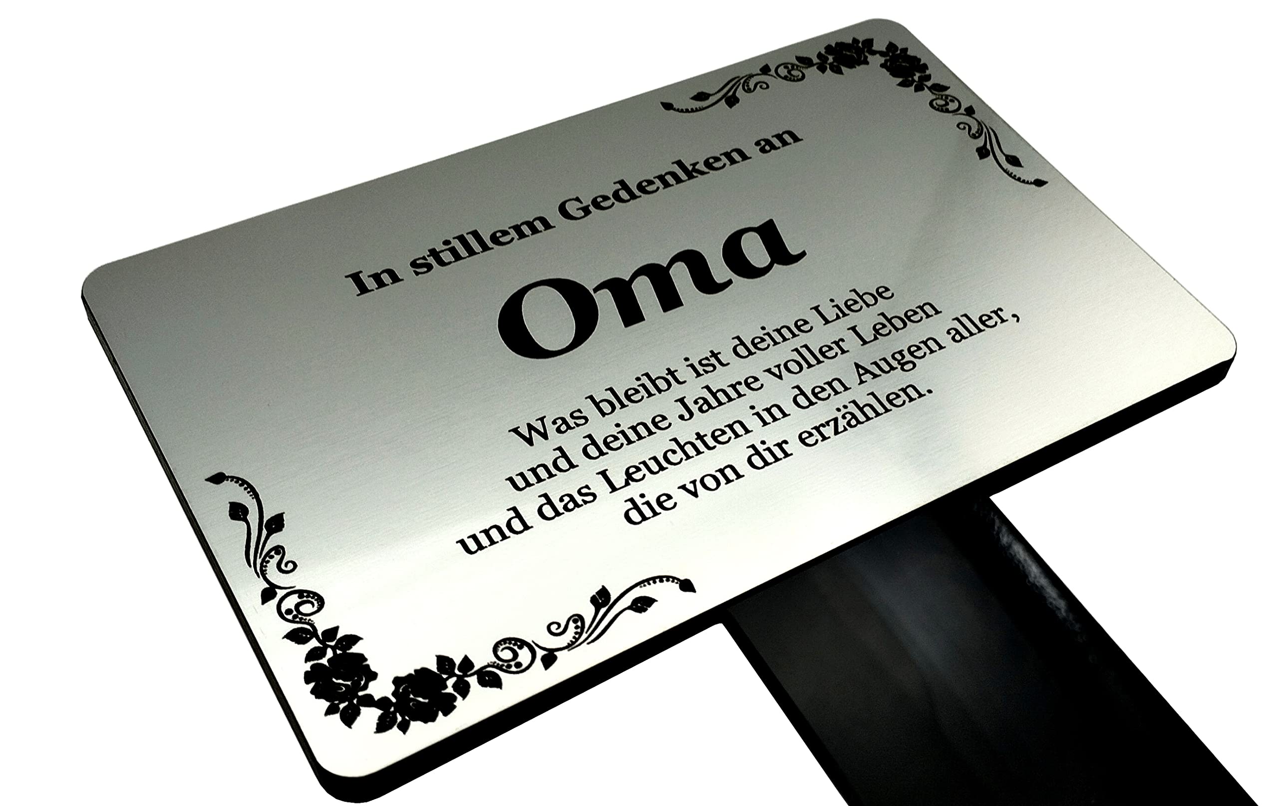 OriginDesigned Gedenktafel Für Die Ehefrau In Herzform – Wasserfeste Grabmarkierung