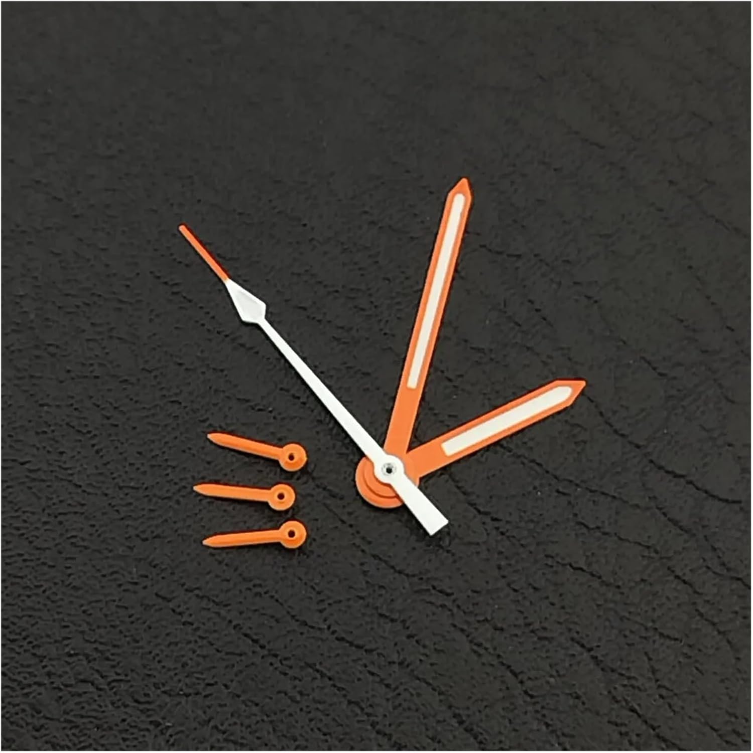 15mm Hands C3 Green Luminous Fit VK63 Silver Gold White Orange Blue Pointer Assembling Watch Accessories Parts(4 Orange)