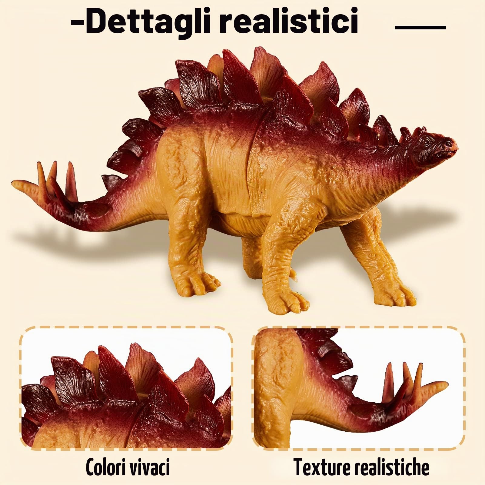 TOEY PLAY 12 Pezzi Dinosauro Giocattolo Gigante, Figure Dinosauri Set con Alberi, T-Rex, Triceratop, Giochi Dinosauri 3 4 5 6 Anni, Regalo per Bambini Ragazzi Ragazze