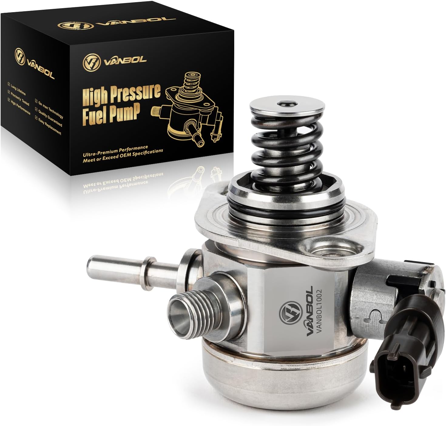 High Pressure Fuel Pump Compatible with 2012-2018 Hyundai Accent Sonata Tucson Veloster Kia Soul Forte Koup Forte5 Optima Rio L4 1.6L Replace 353202B220 VANBOL1002