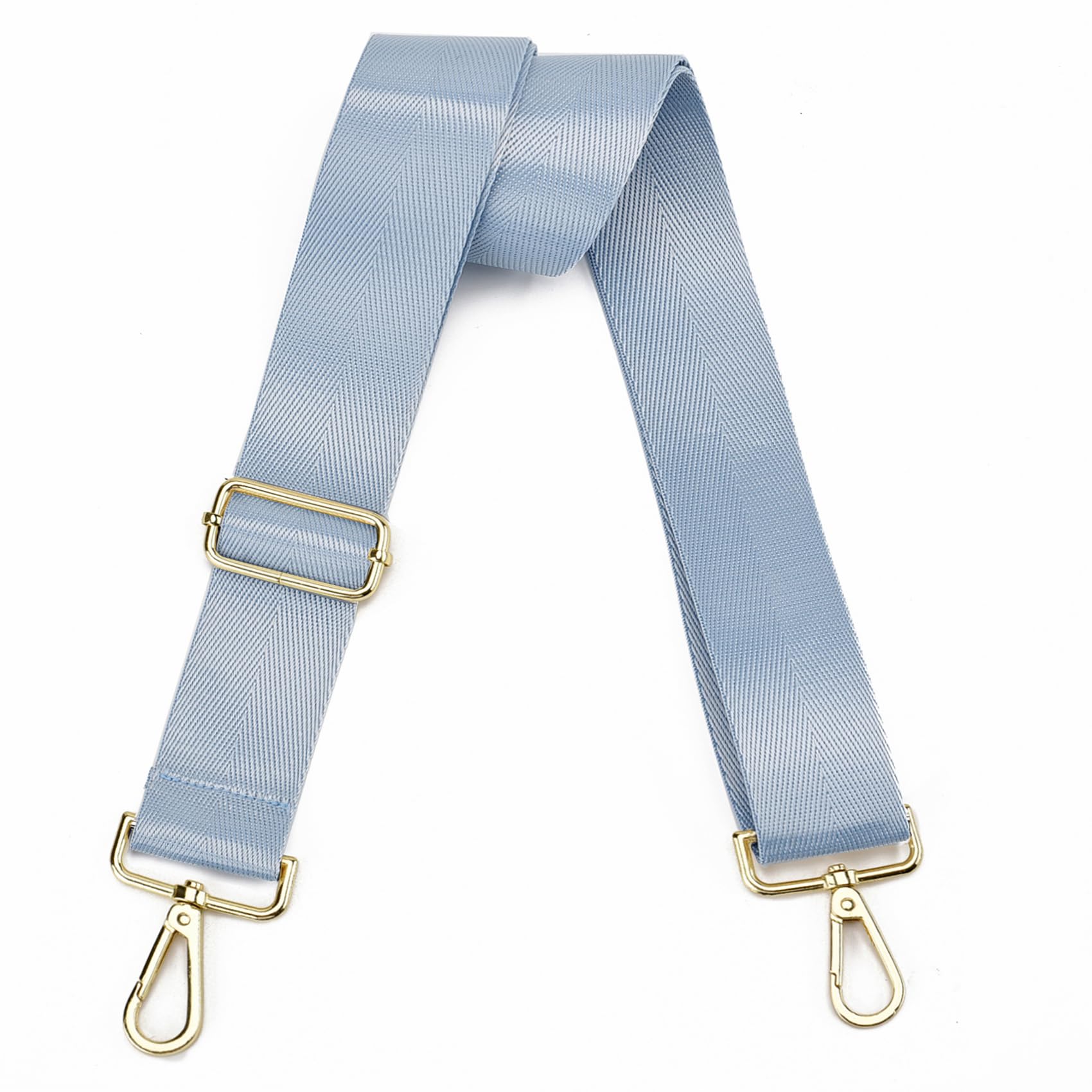 Purse Strap Gold Hardware Replacement Crossbody Bag Strap, Wide Adjustable Shoulder Strap