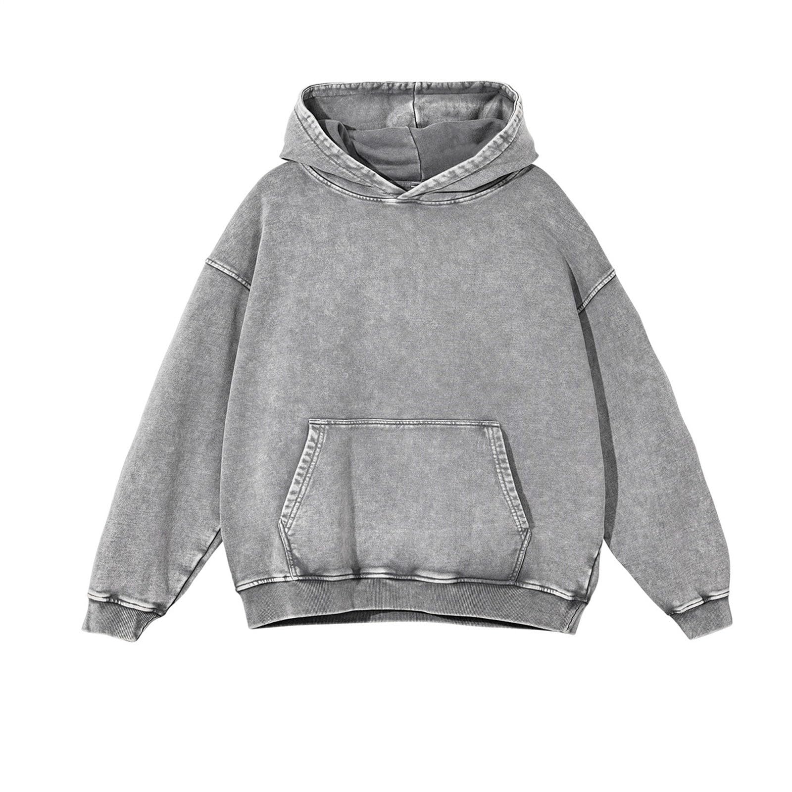 Hoodie Damen Oversize kapuzenpullover Einfarbig damen hoodie mit kapuze - Bequeme Casual hoody Einfarbig Basic sweatshirt Langarm kapuzenpullover Oberteile Warme Hoodies Vintage Locker Retro