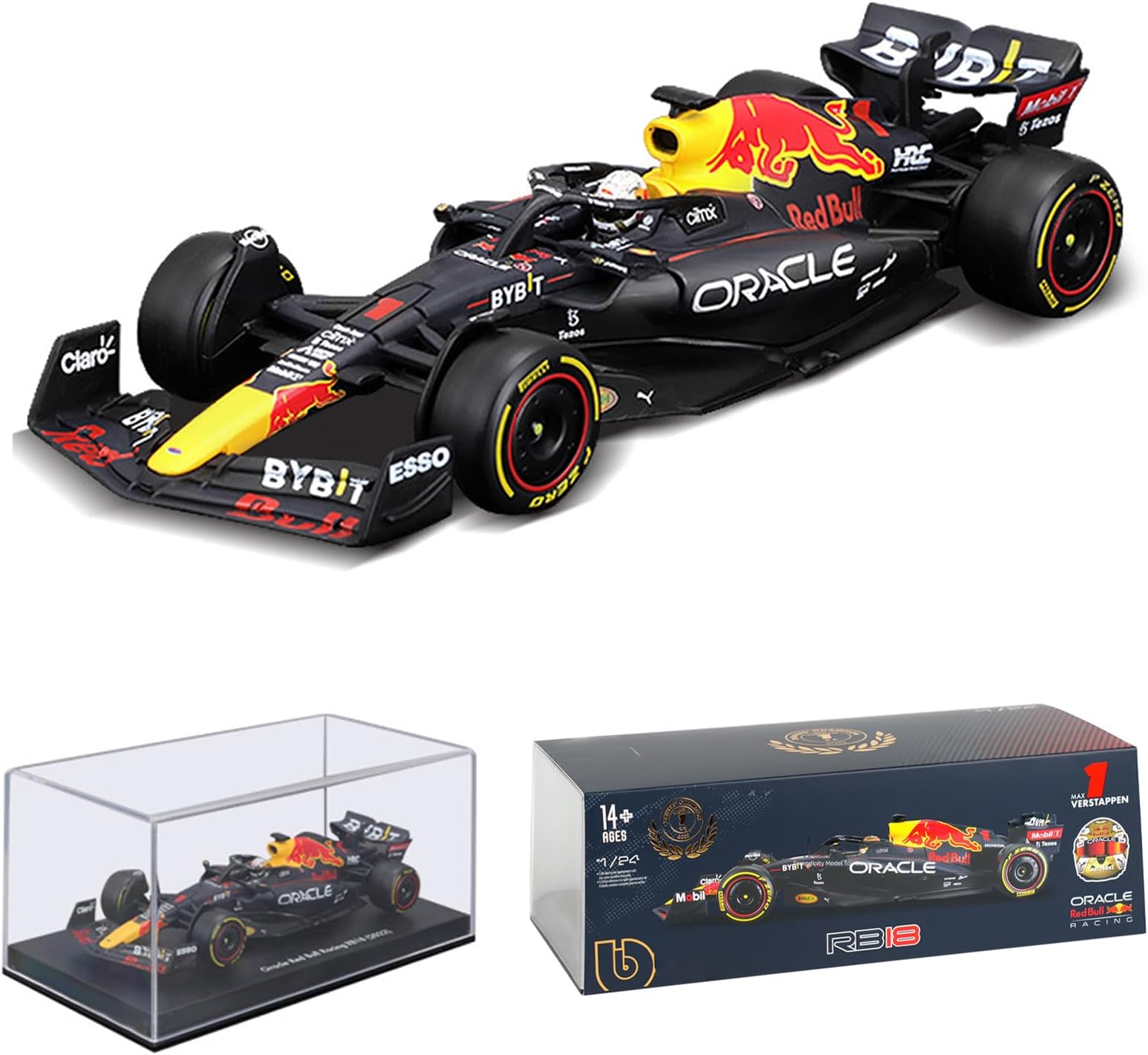 Bburago 1/24 New 2023 F1 Red Bull Racing RB18 1# Max Verstappen F1 11# Sergio Perez Paint Formula One Alloy Super Toy Car Model (1/24 RB18 No. #1)