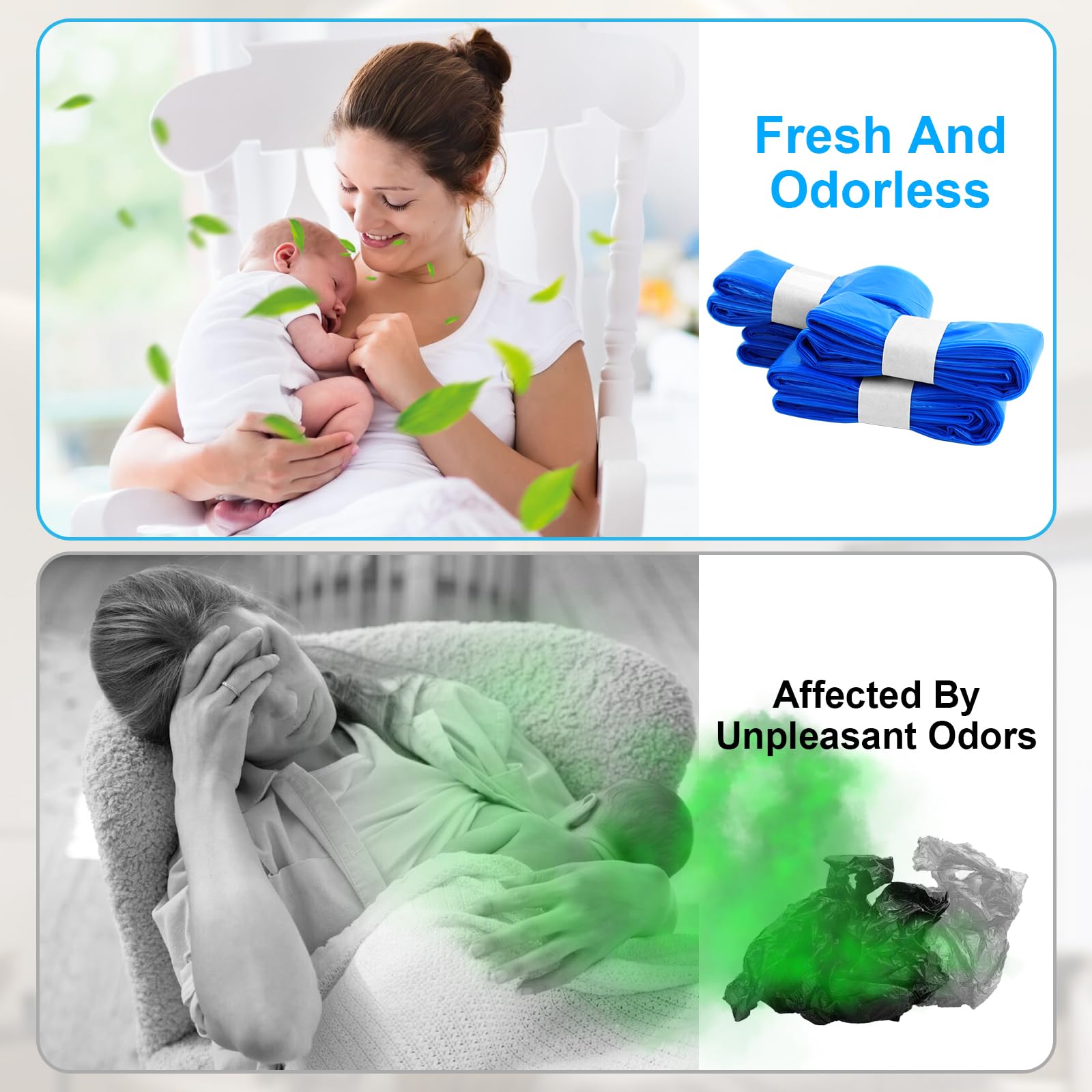 6 Ricariche Per Mangiapannolini | Sacchetti 4,5 M | Compatibili Con Secchi Pannolini | Anti Odore - Foto 5