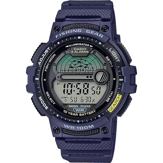Casio Fishing Timer Quartz Watch with Resin Strap