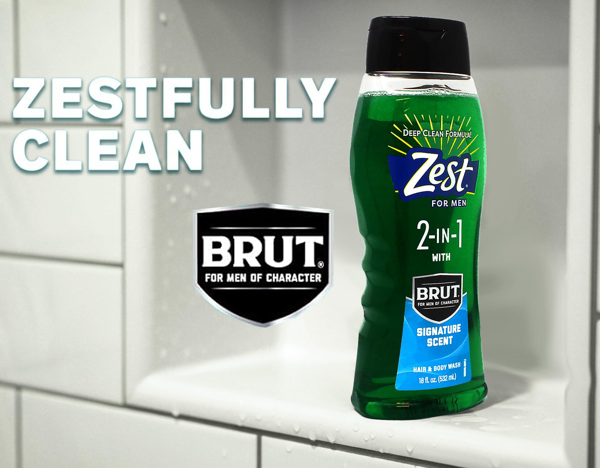 Amazon.com : Zest for Men 2-in-1 Hair & Body Wash with Brut