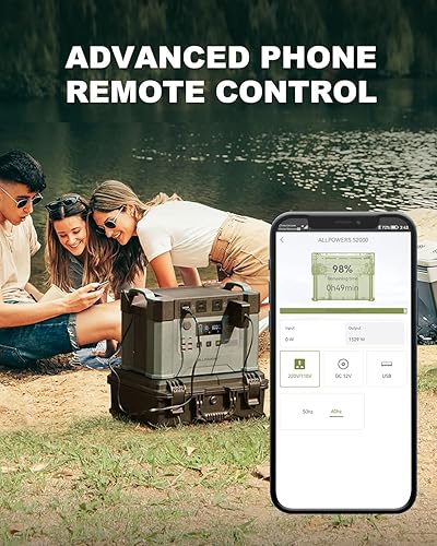 Miniatura 5 de [Versión mejorada] ALLPOWERS S2000 Estación de energía portátil de 2000 W (pico de 4000 W) generador solar MPPT, batería de respaldo de 1500 Wh con