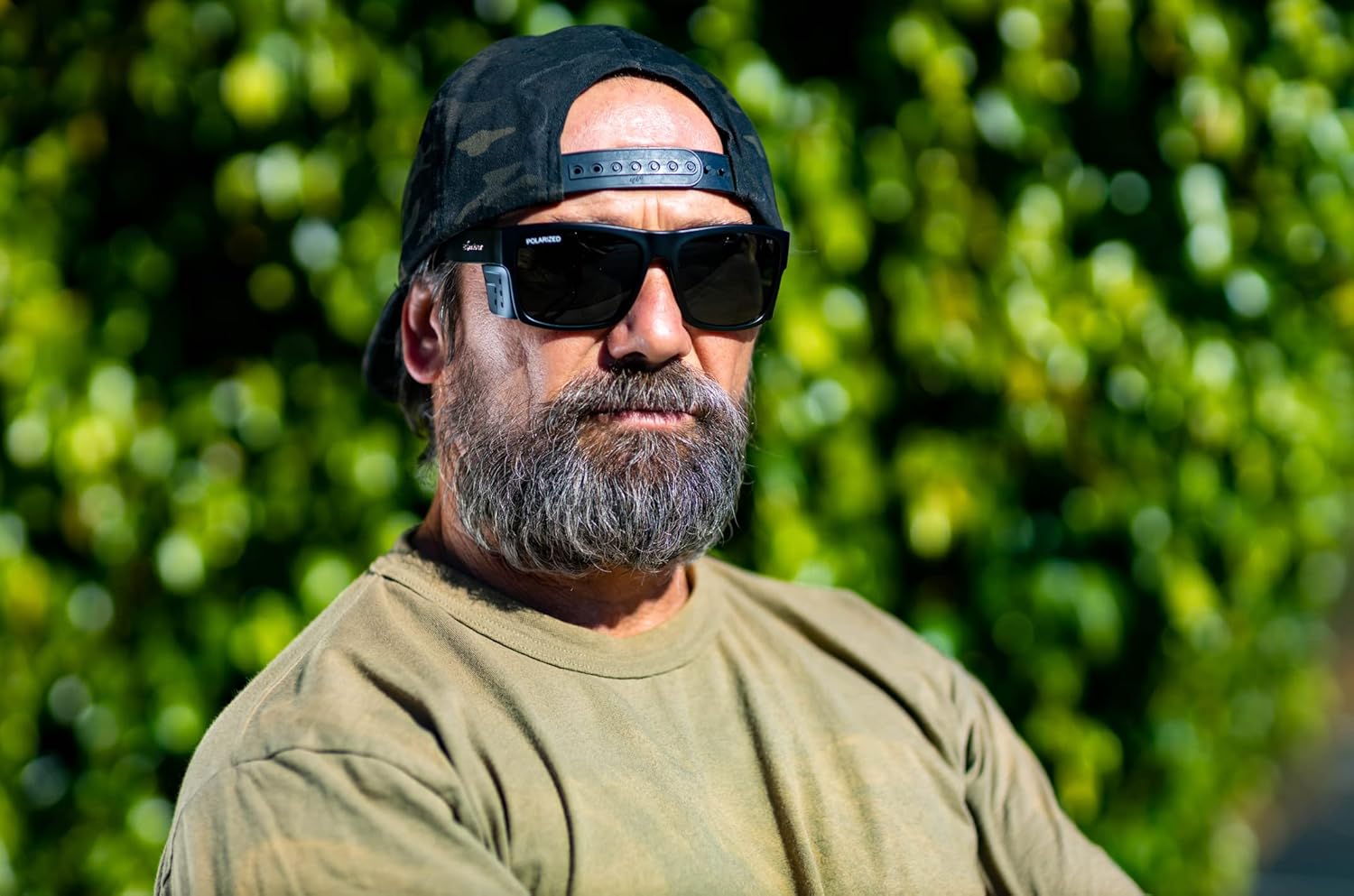 BOMBER Safety Glasses fits Men Women, Polarized Smoked Lens, Matte Black Frame with Non slip Foam Lining, Removable Side Shields included, z87 Compliant - CL111 - Image 7