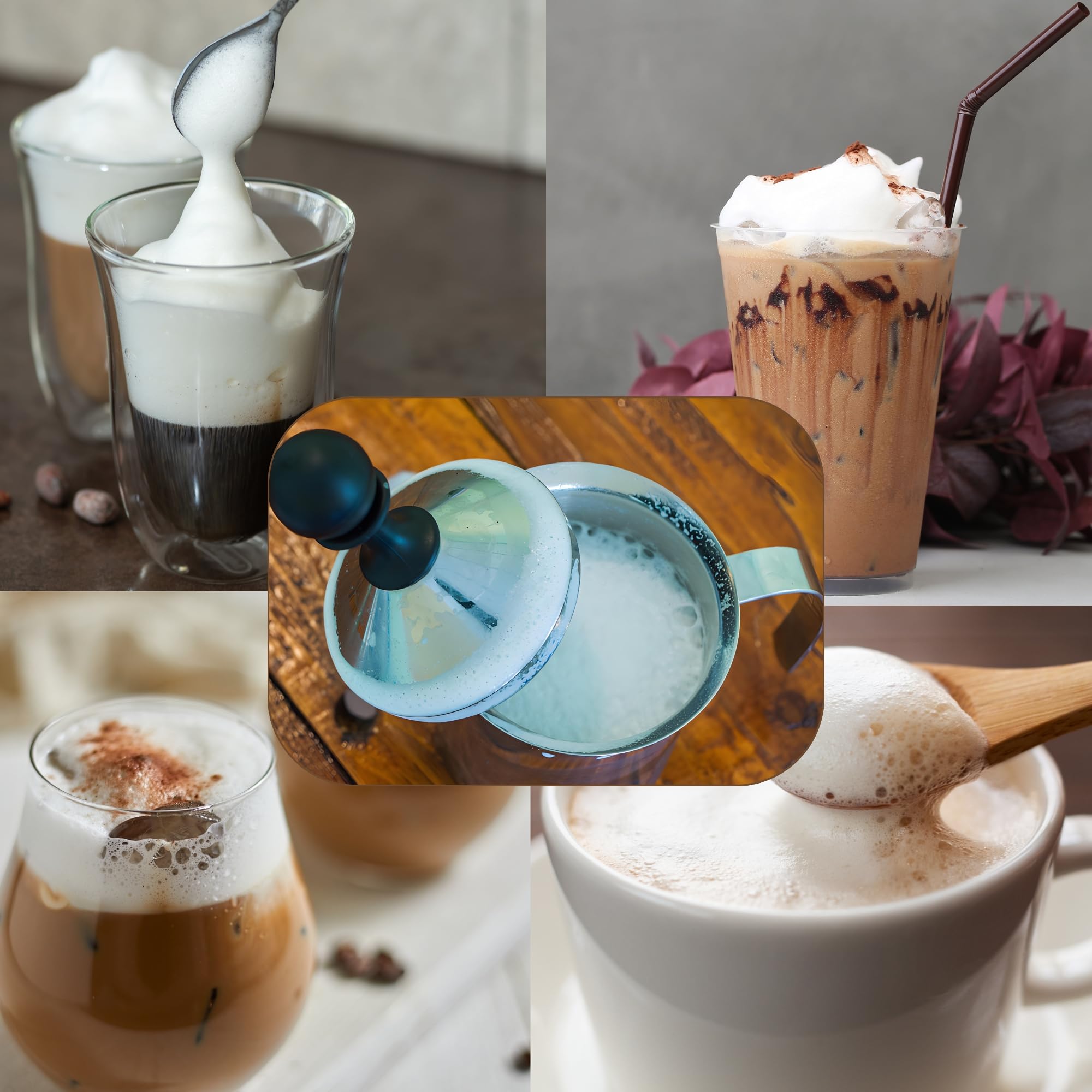 Monta Latte Per Cappuccini Montalatte Manuale In Acciaio Inox - Foto 9