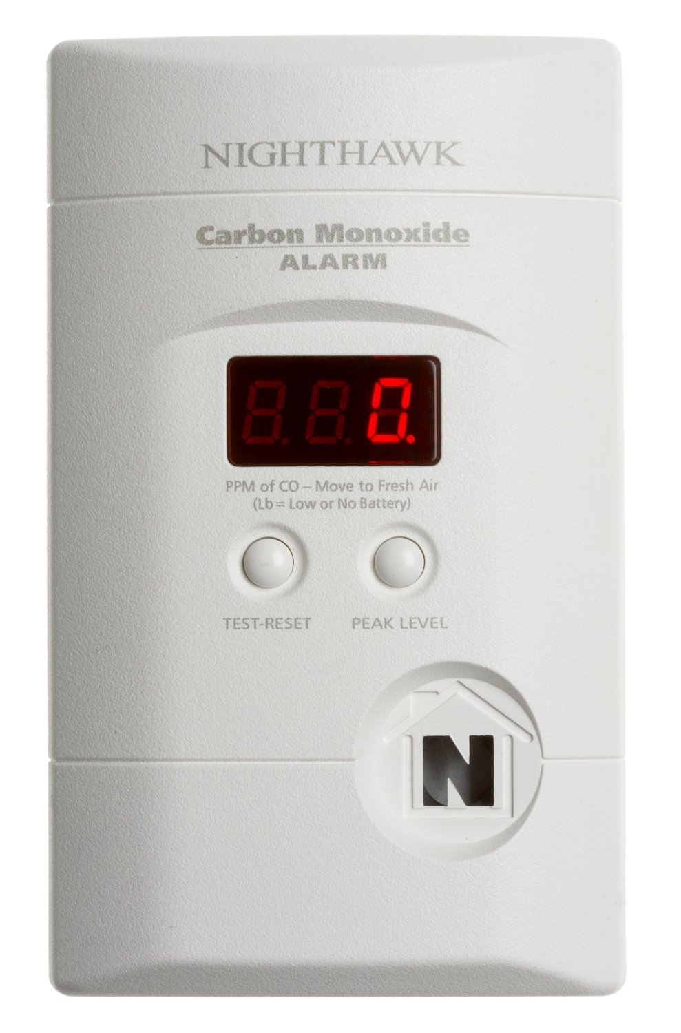Kidde 4 Pack KN-Copp-3 Nighthawk Plug-in Carbon Monoxide Alarm with Battery Backup and Digital Display, White