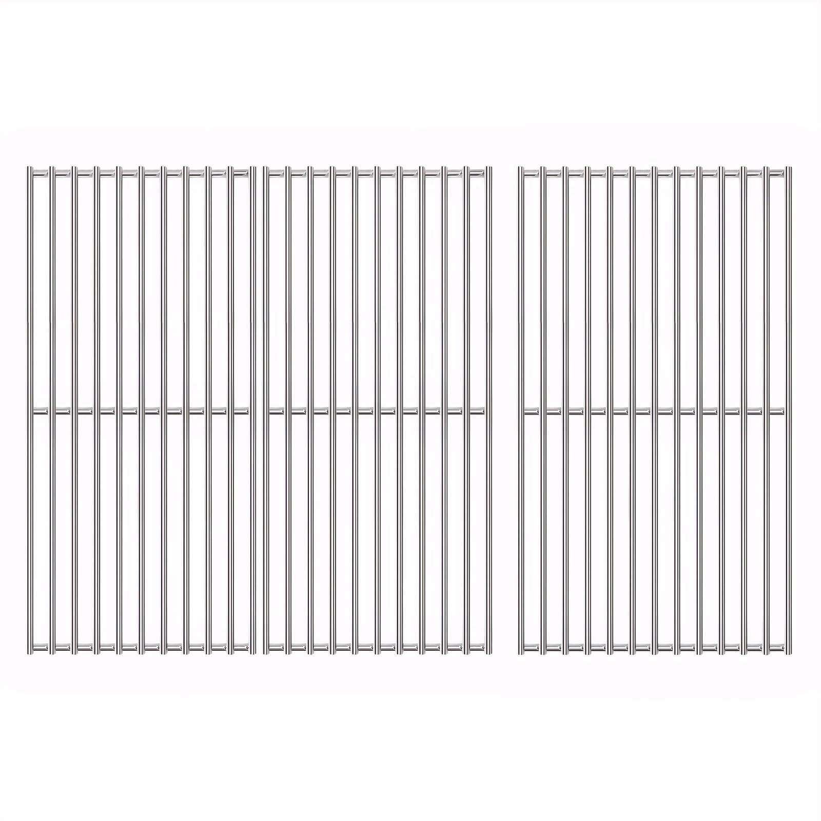 GFTIME 41.5 x 60.5cm Edelstahl Grillrost für Burnhard Fred Serie, für Taino Black 3+1, Platinum 3+1, Tepro 3661 gasgrill ersatzteile, Grillrost für Rösle Artiso G3, Royal Gourmet 3 Brenner, 3 Stück