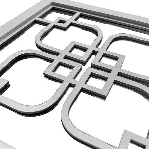 Miniatura 7 de ZEXUIRU 2 espejos cuadrados de pared espejo rústico de granja espejo de entrada enmarcado de madera para sala de estar baño dormitorio cocina 118 x