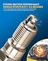 Vista 4 de PHILTOP BKR5E 7938 Bujías de Chispa para Ram 1500 1994-1997, Lancer 2009-2010, Range Rover Sport 2006-2009, Range Rover 2006-2009, Paquete de 4