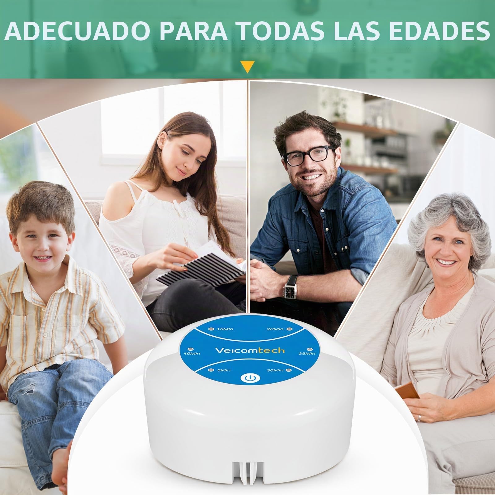 veicomtech Máquina de desintoxicación iónica para baño de pies, sistema de spa de pies para el hogar, salón, club de spa con 2 matrices y 100 forros de bañera