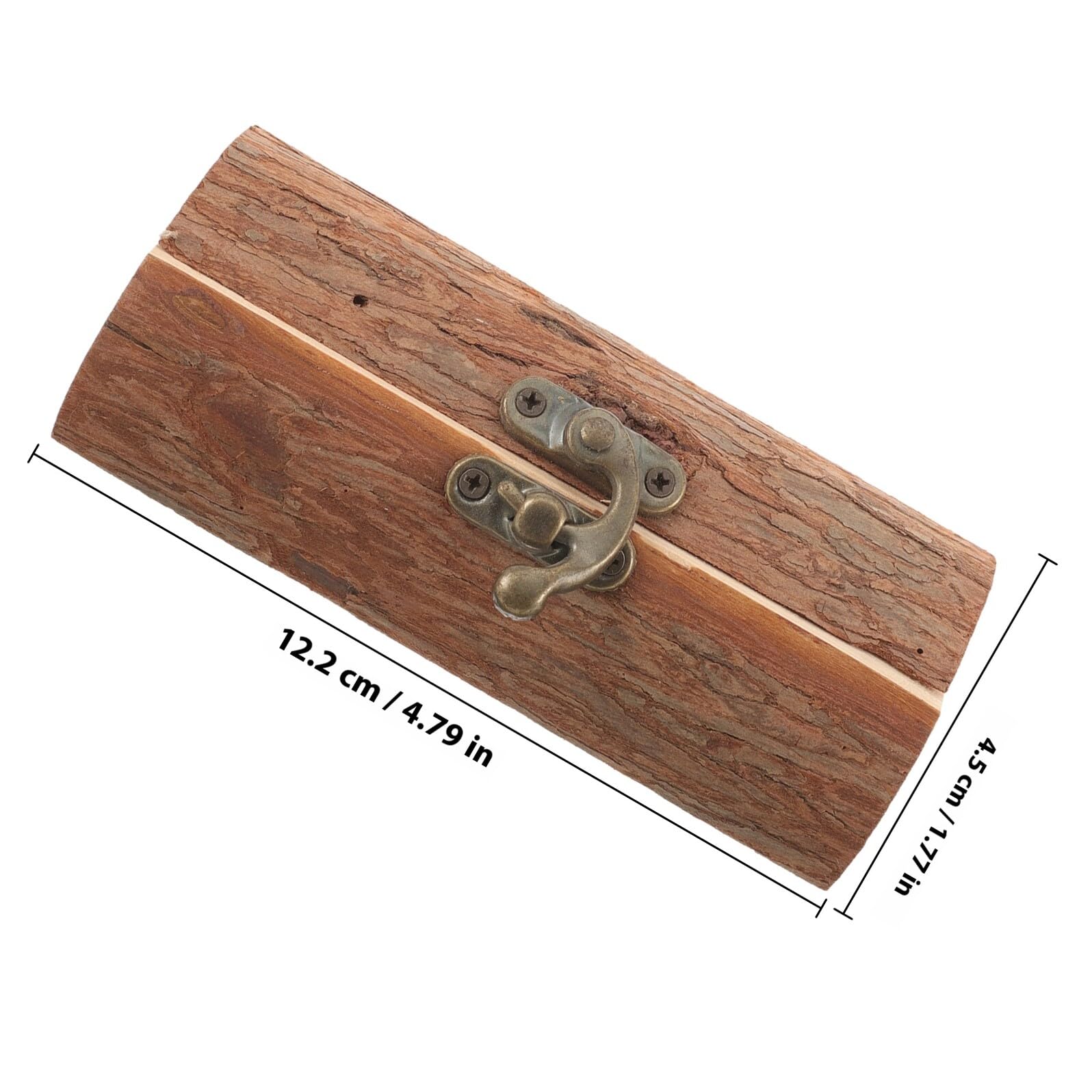NOLITOY Caja para Anillos de Madera Rústica Estuche Compacto para Anillos de Boda y Compromiso Joyero Decorativo Campestre Diseño Resistente y Ligero para Ceremonia