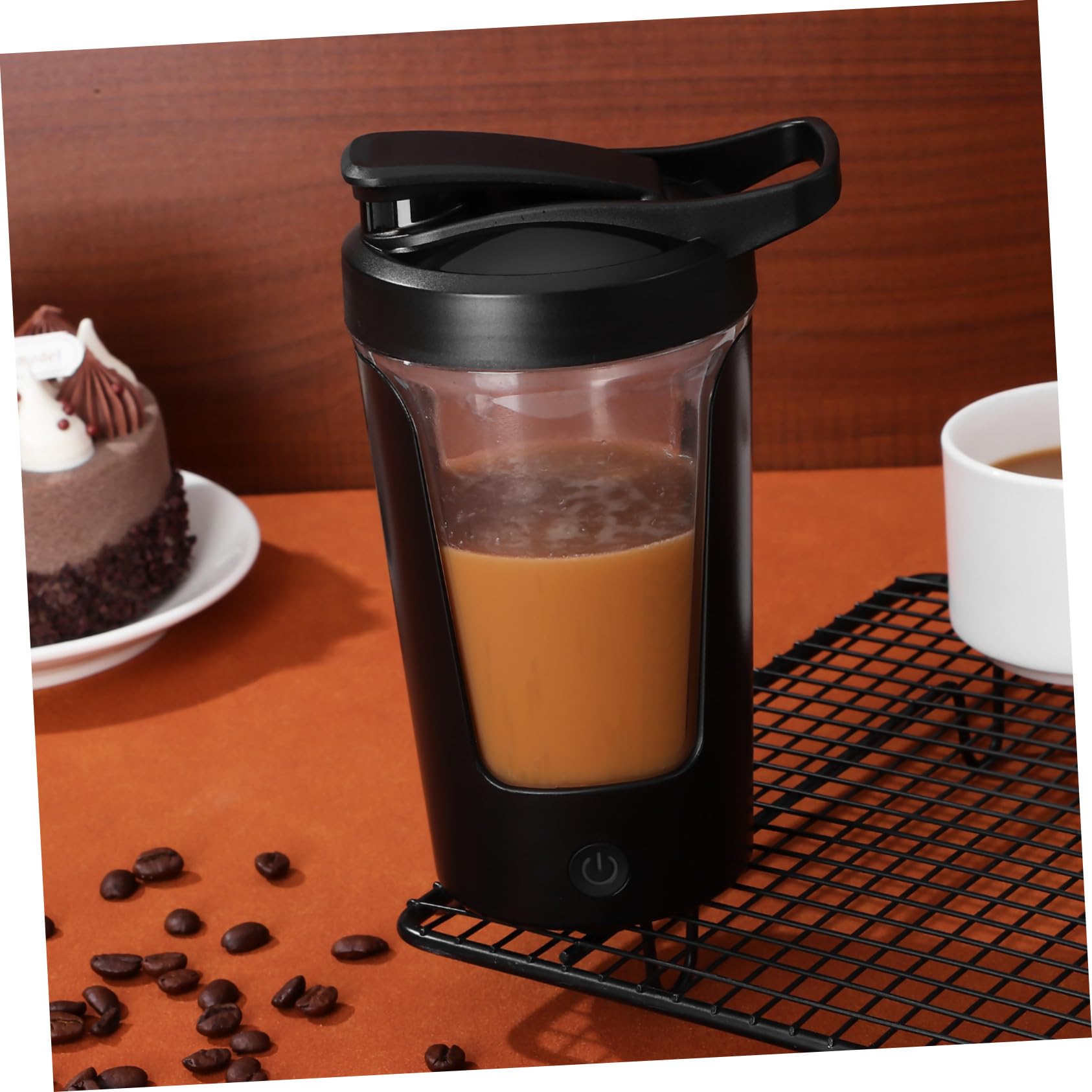 Tasse à Mélanger Automatique Électrique 450ml Noire Rechargeable