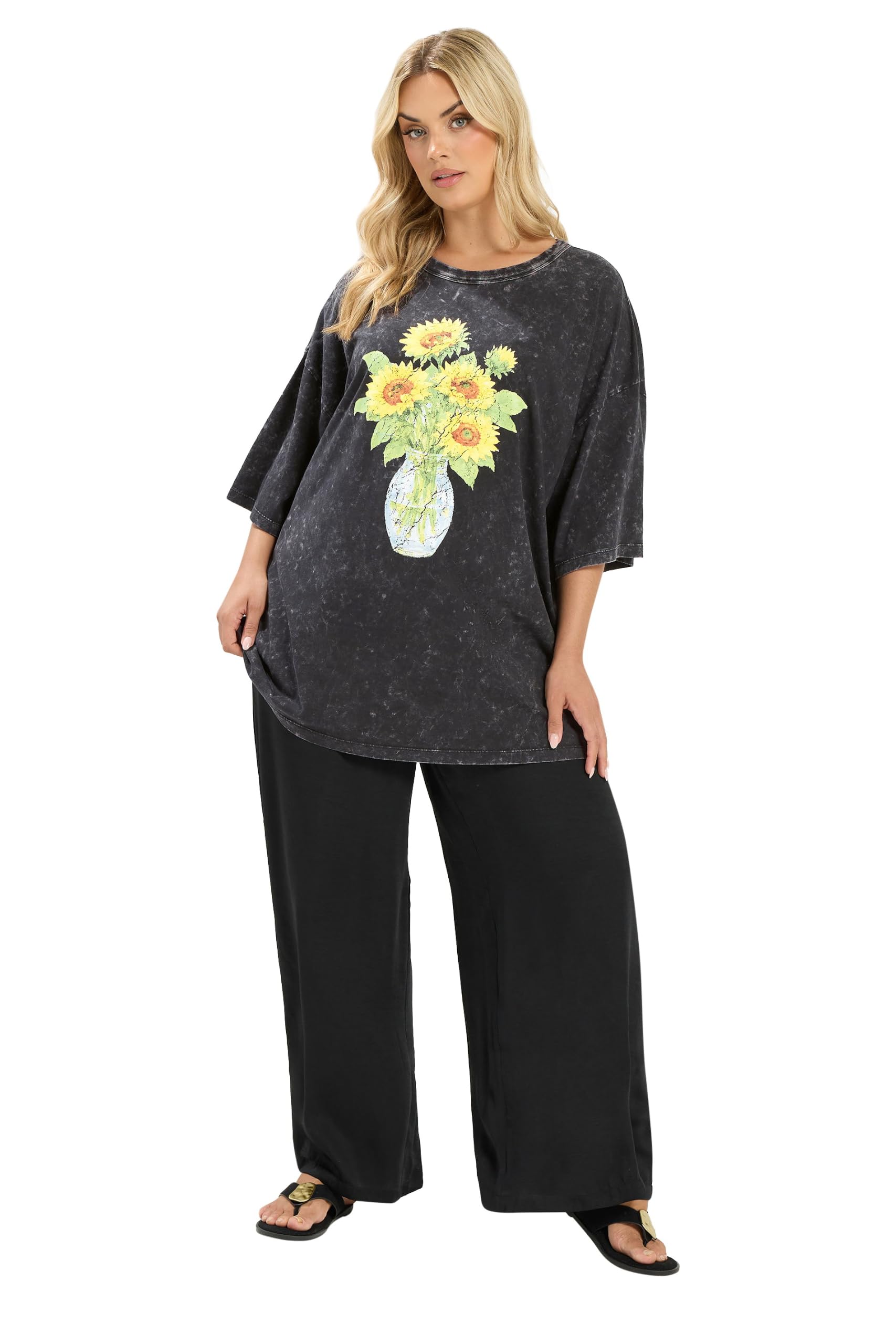Yours - Women's - Graphic T-Shirt - 26-28 - Grey