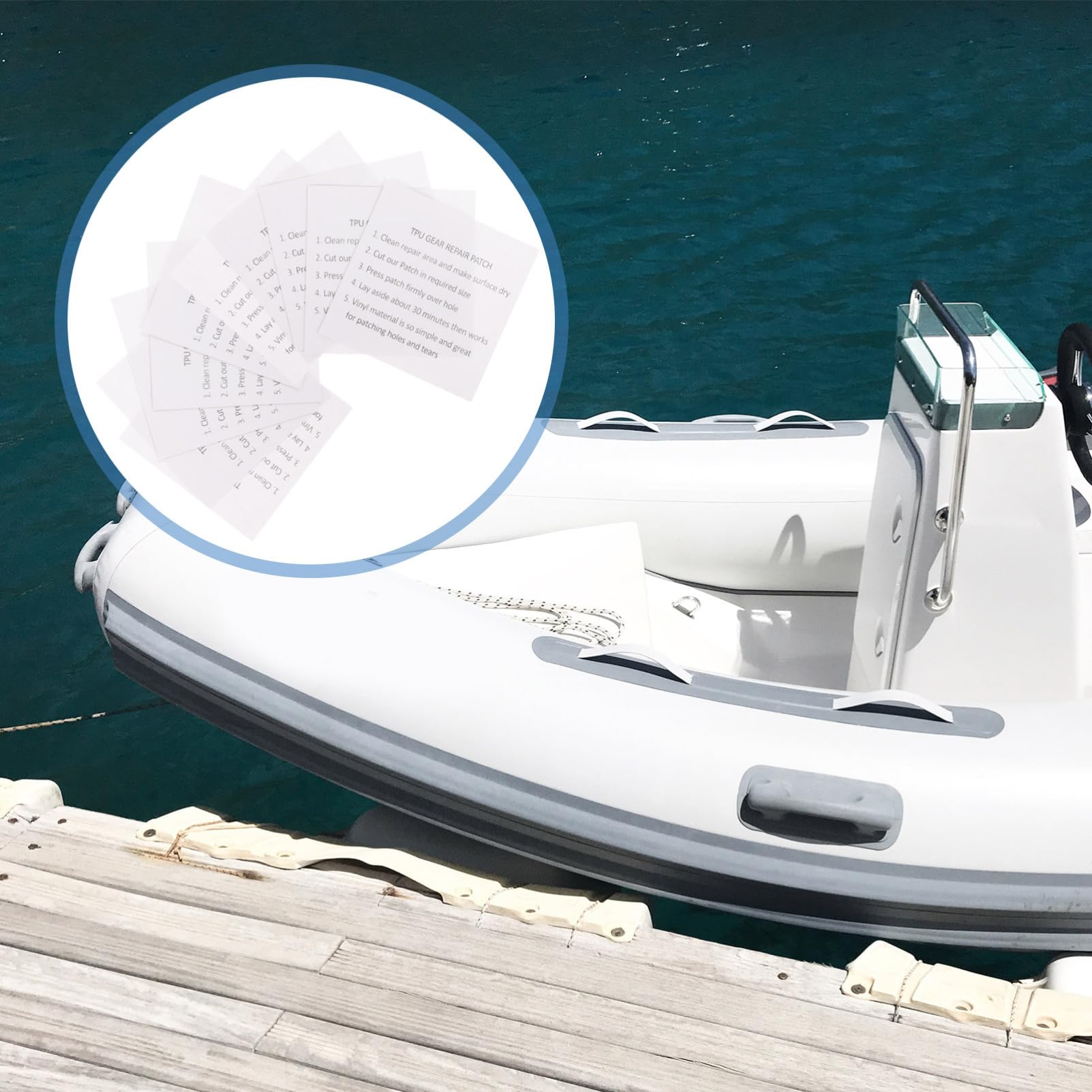 OSALADI 4 Sätze Zeltreparatur Flicken Tipps Für Schlauchboote Zum Schwimmen Boje Für Robustes Reparaturband Haushaltsbedarf Reparaturband Robuster Aufkleber 25 Stück * 4