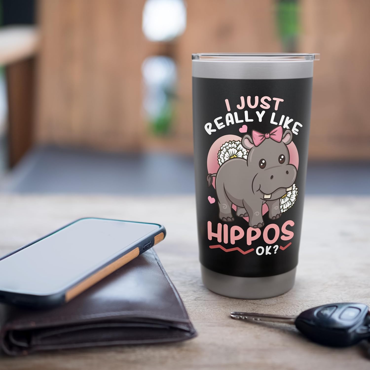 Hippo Hippopotamus Stainless Steel Insulated Tumbler - Image 7