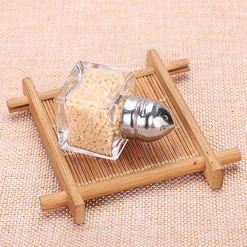 Miniatura 10 de Juego de 12 pimenteros pequeños, mini coctelera, pequeños pimenteros, botella de vidrio, tarro de almacenamiento de condimentos, para viajes