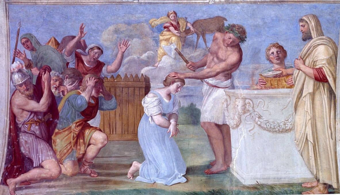 Lienzo El Sacrificio de Ifigenia de 60x90cm, el regalo cultural perfecto para amantes del arte 5