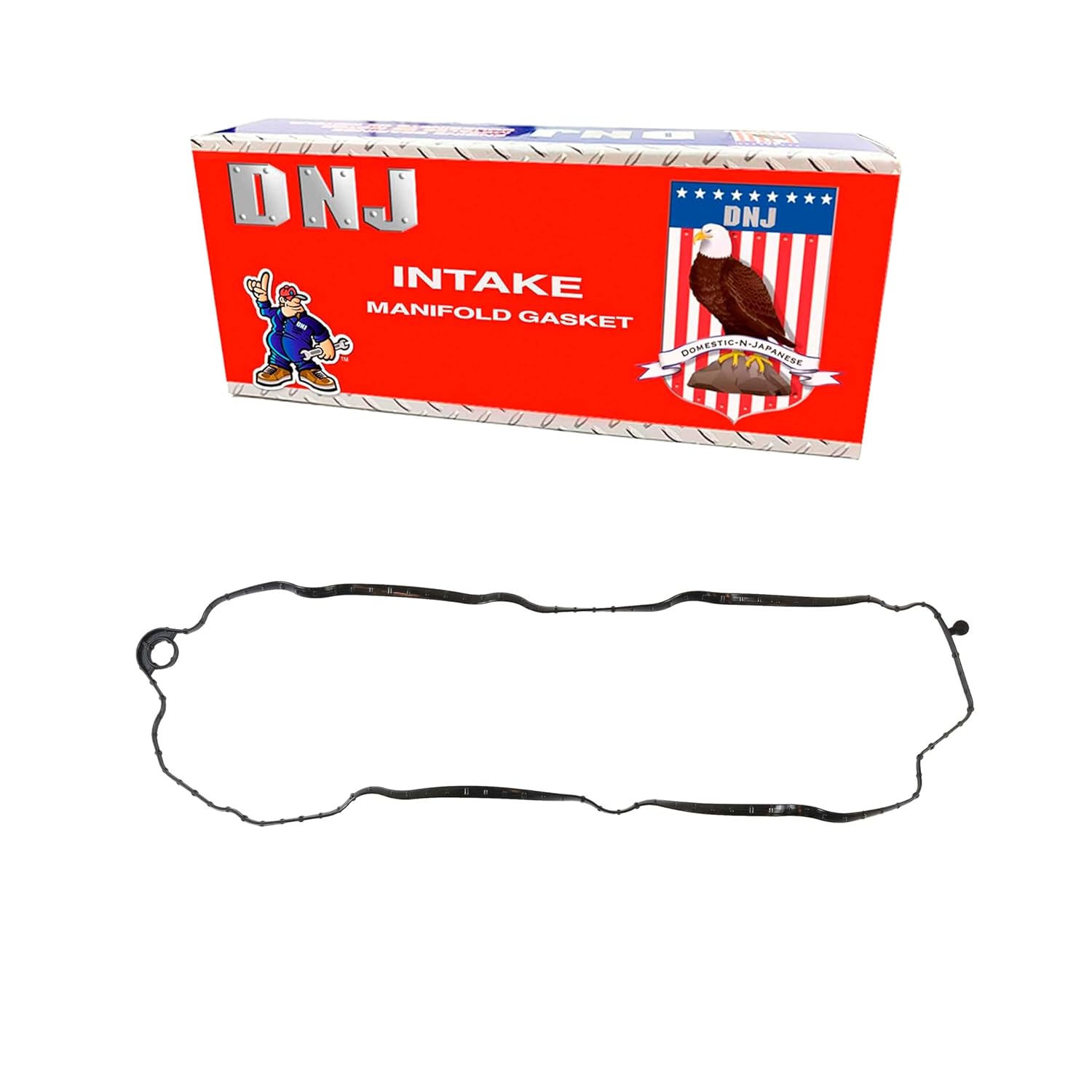 DNJ IG4308A Intake Manifold Gasket Set for 14-17 Cadillac, Chevrolet, GMC 5.3L-6.2L V8 OHV Naturally Aspirated, Supercharged L86,L83,-,LT4