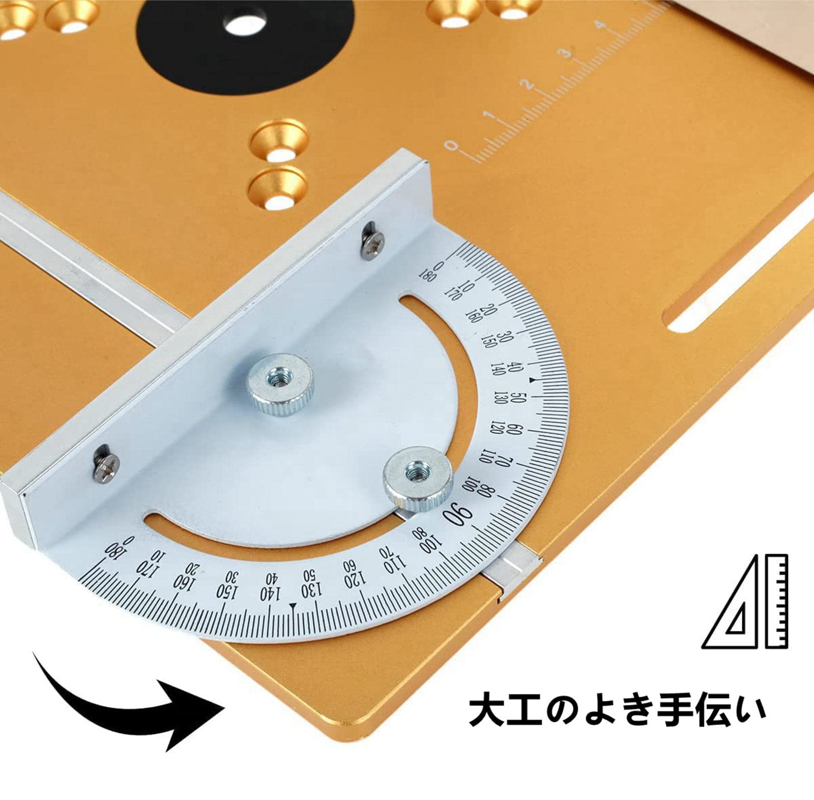 Amazon | トリマーテーブル ルーターインサートプレート マイター 