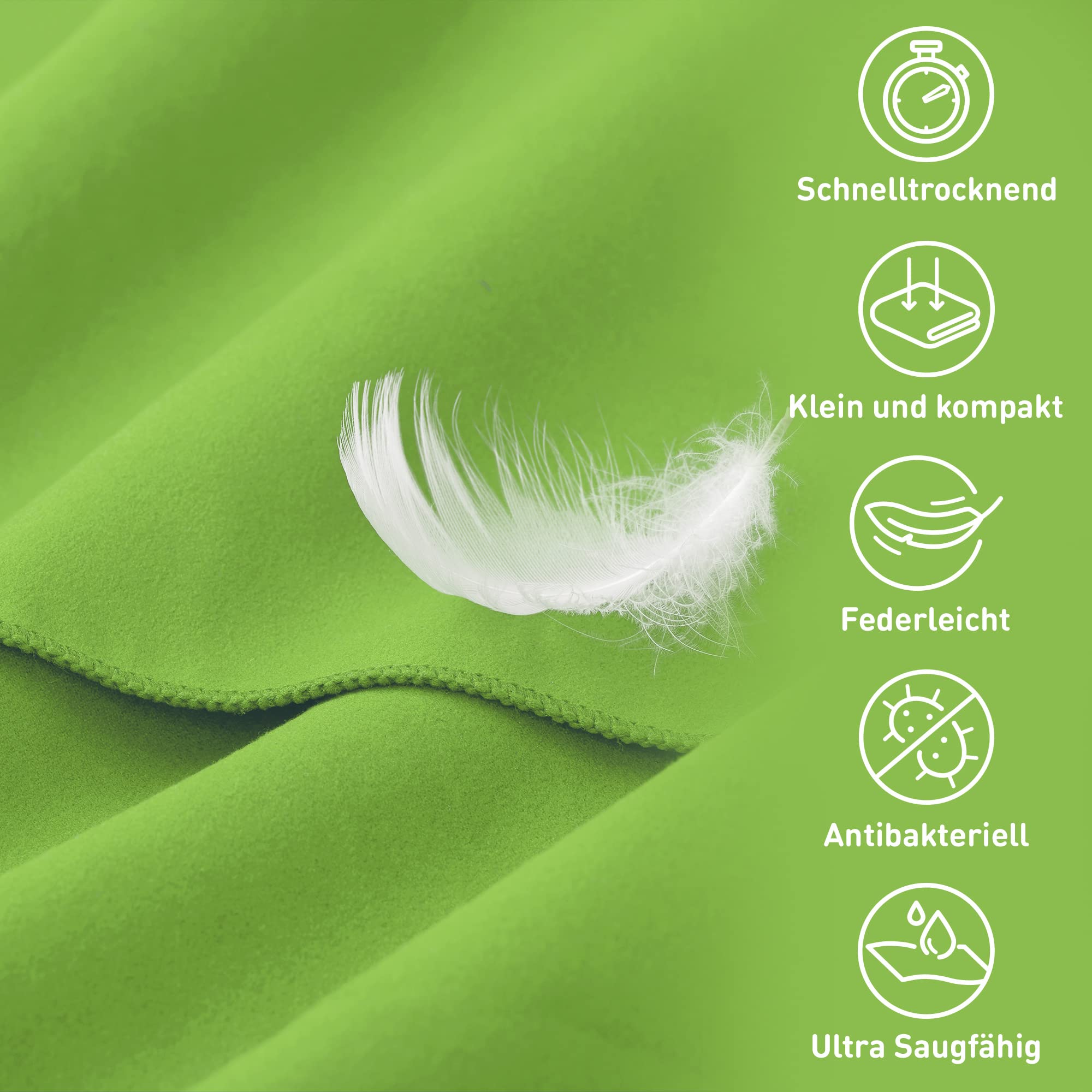 Fit-Flip Asciugamano Sportivo con Scomparto a Cerniera + clip Magnetica, Asciugamano da Palestra in Microfibra, Compatto e ad Asciugatura Rapida, Asciugamano da Palestra in Microfibra