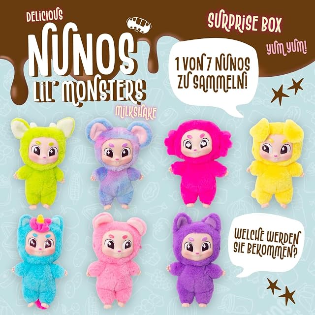 Foto 3 de 8 de Craze Nunos Lil’ Monsters Caja Sorpresa - Peluche Infantil Suave con Ropa y Gafas de Sol
