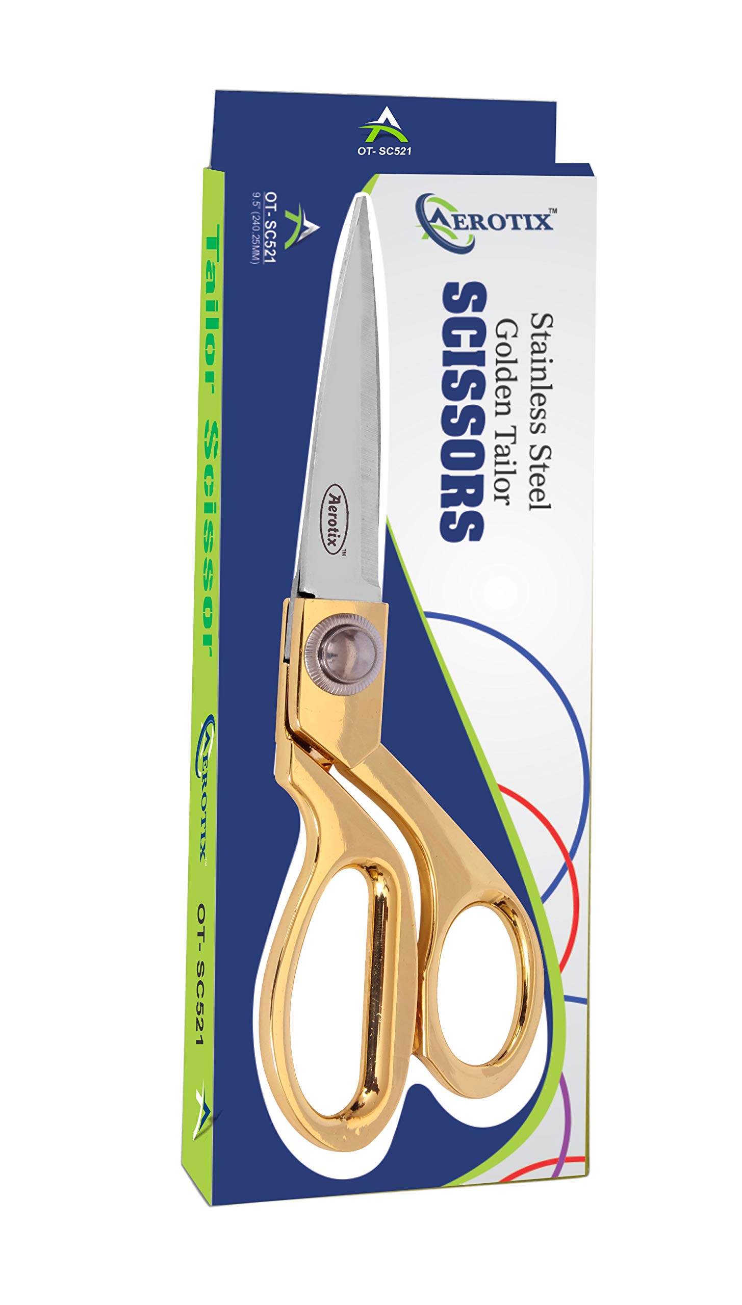 Aerotix Stainless Steel Golden Scissors Metal Handle : Amazon.in
