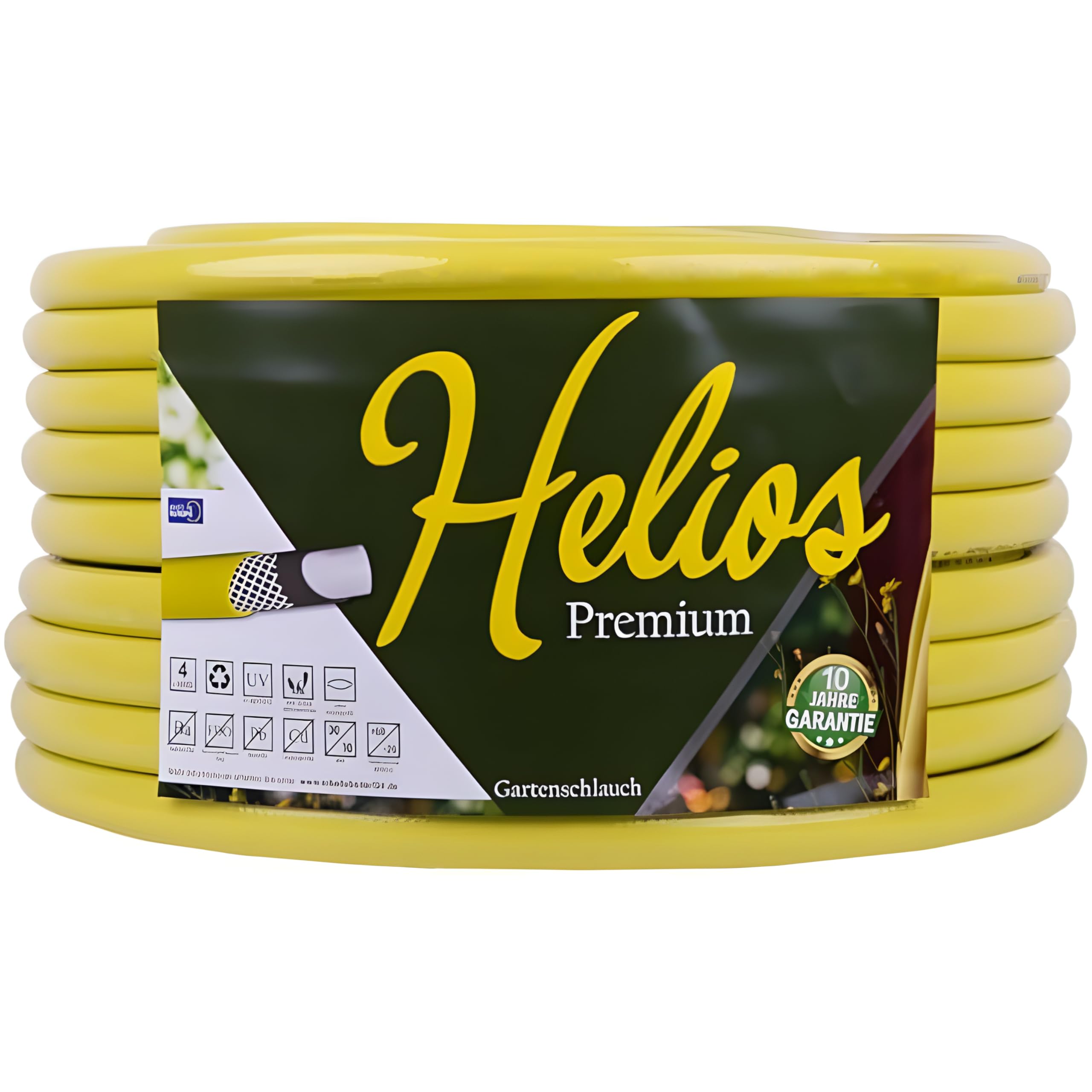 Helios Premium Tuyau d'arrosage Jaune 3/4" 4 plis 50 m