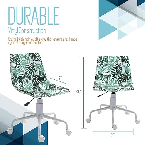 Miniatura 2 de ISL Furnishings InterSpaceLiving - Silla de escritorio con estampado (vinilo leopardonegro)