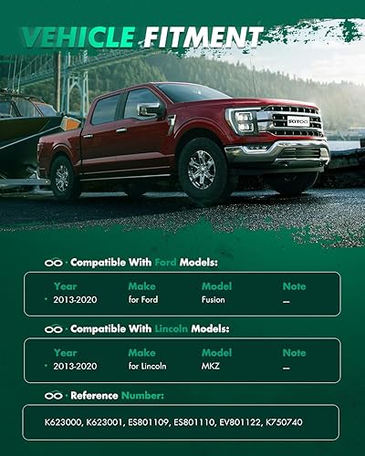 Miniatura 2 de SCITOO Kit de suspensión delantera, brazo de control inferior y rótulas, extremos de barra de acoplamiento interior exterior, enlaces de barra