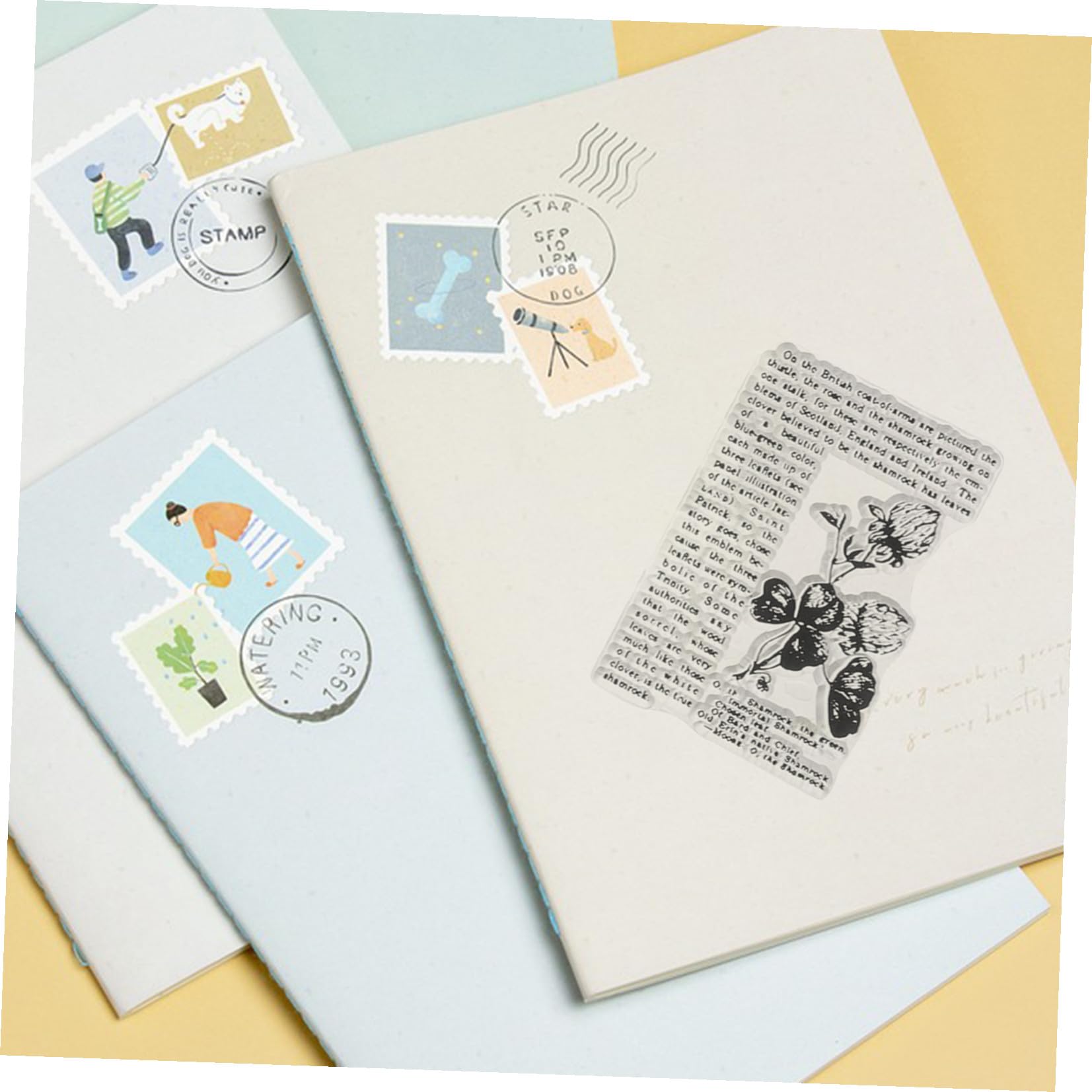 Tofficu 5 Set Scrapbooking D'epoca Timbri Per Il Fai Da Te Timbro Del Nome Timbro Aziendale Lettera Timbri Chiari Per La Lavorazione Veloce Creazione in Silicone Trasparente Black
