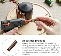Vista 3 de Rebower Barras de pegamento caliente mini adhesivos para pistola de pegamento termofusible, para arte, manualidades, bricolaje, fabricación