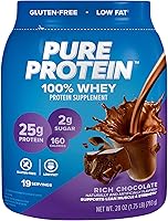 Vista 1 de Proteína en polvo 100 % whey, 1.75 libras, Pure Protein, 1, 1
