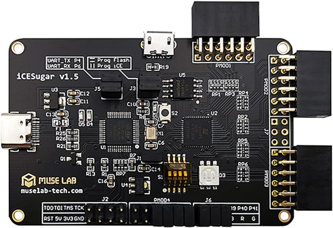 iCESugar FPGA Development Board Open Source RISC-V ICE40UP5k Icebreaker Fomu (FPGA and PMOD-LED)