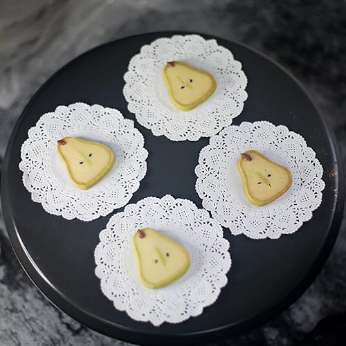 Miniatura 4 de 250 piezas de encaje de papel, varios tamaños, decoración moderna de grado alimenticio a granel, añade elegancia a manualidades, café, pasteles,