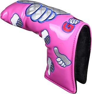 Sword &Shield sports Thumb PU Golf Putter Headcover for Blade Style Golf Club Head Cover with Magnetic Headcovers