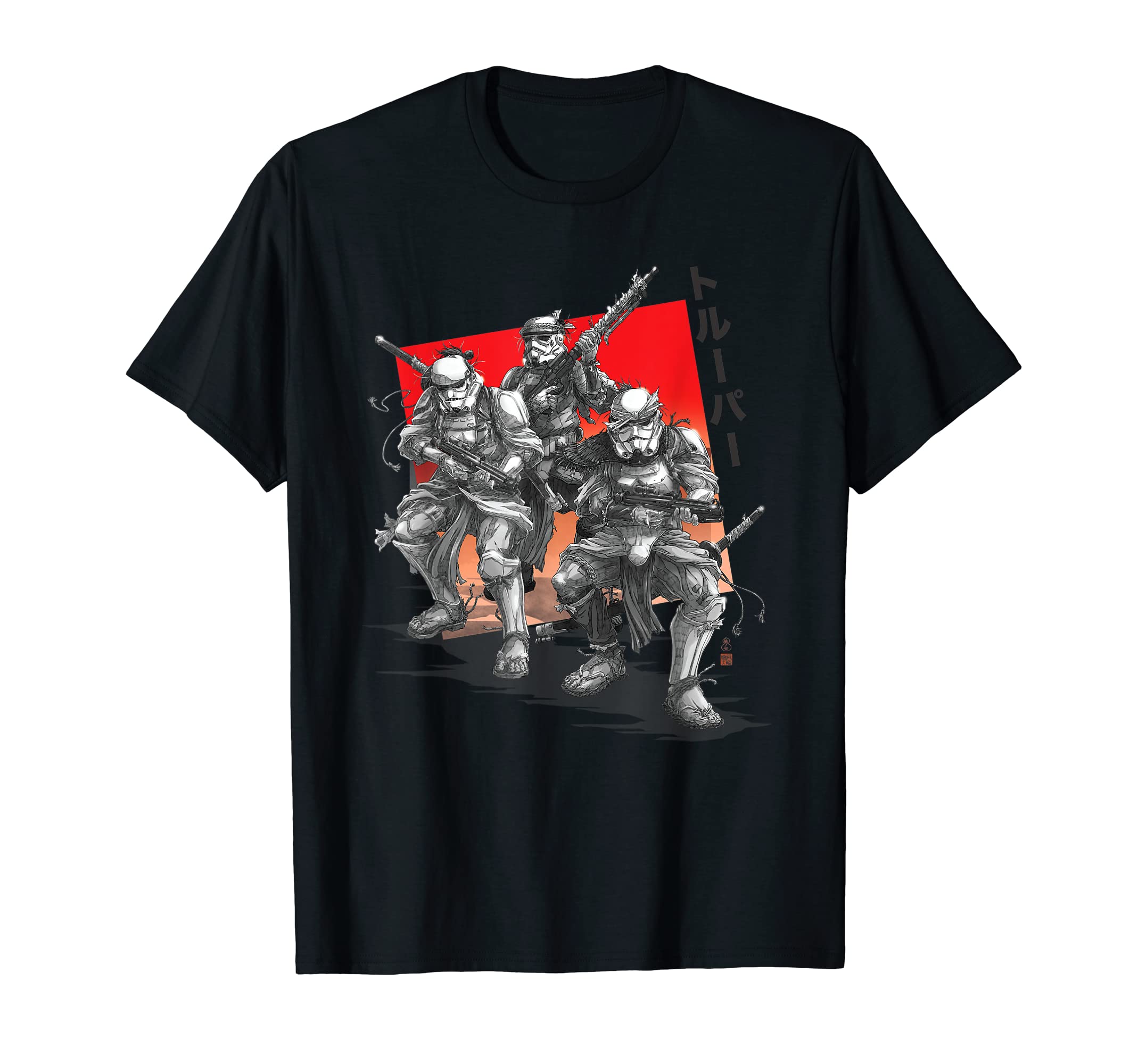 STAR WARSVisions Anime The Duel Samurai Stormtrooper Trio T-ShirtOEKO-TEX STANDARD 100