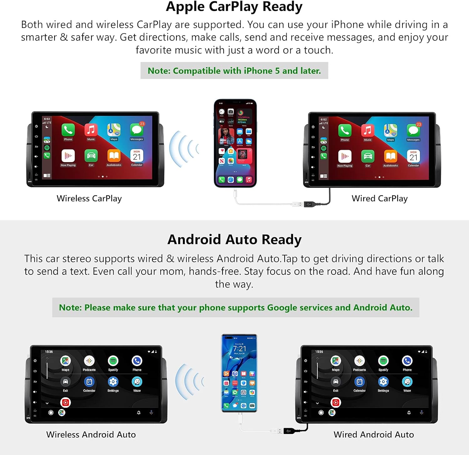 Uр Tо 50% оƒƒ Upgrade Version-2022 Eonon Octa Core 4GB+64GB IPS Display Car Stereo, Android 10.0 Car Radio for (1999-2005) BMW 3 Series E46, Bluetooth 5.0,Built-in Apple CarPlay& Android Auto/DSP-9 Inch-GA9450D