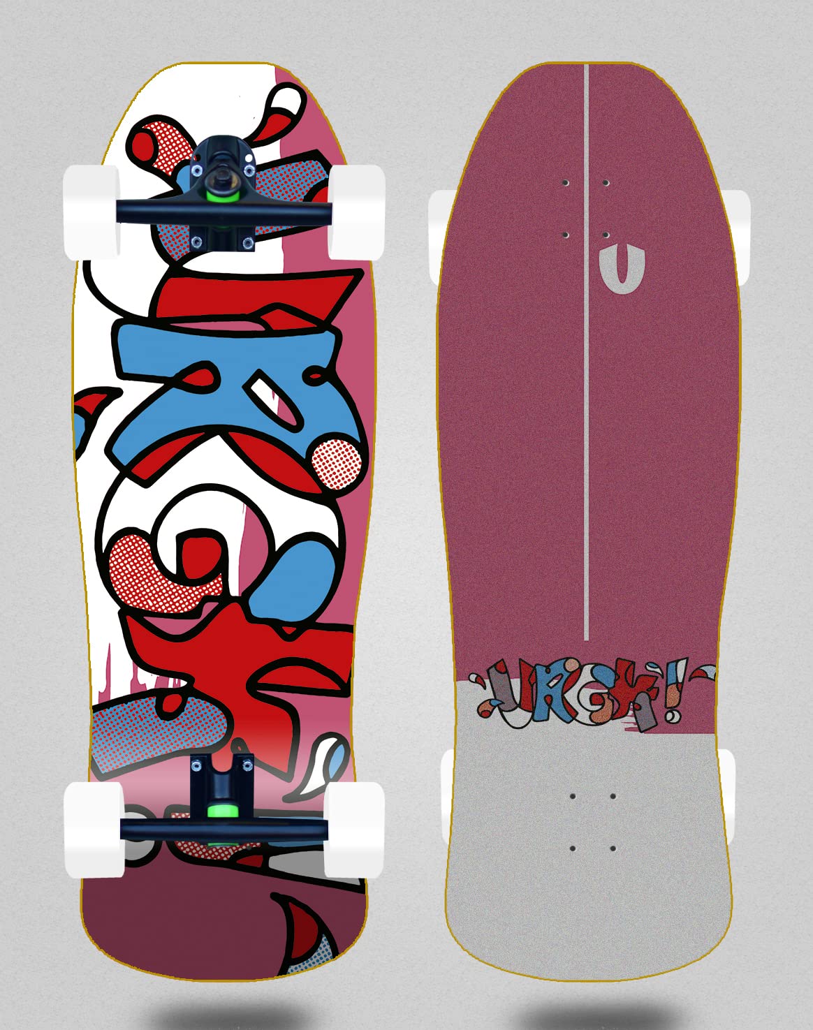 Urgh Cruiser Deskorolka Trucks 180mm Modern Pink 9.375x31.5